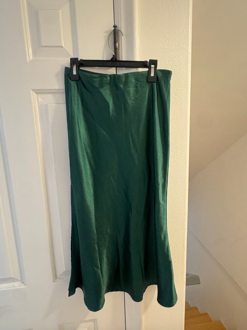 Green Silk Skirt NWT